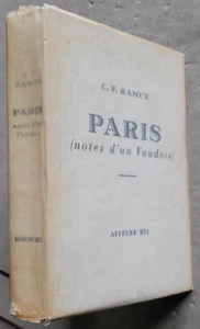Paris notes d'un vaudois C F RAMUZ éd Aujourd'hui 1938 n° 921 - Bild 1 von 5