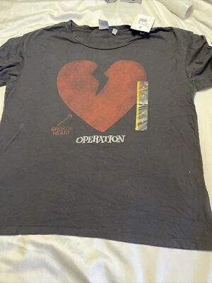 Operation Junk Food T-Shirt Broken Heart Size M 21x24” - Image 1 of 4
