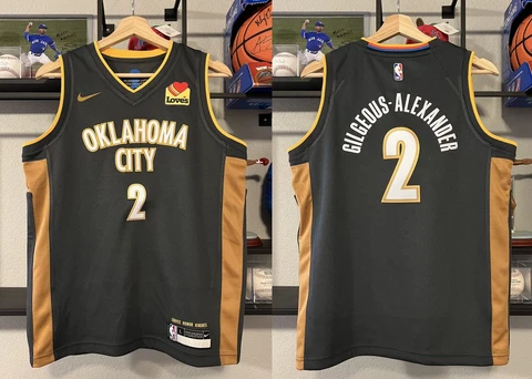 Rare Nike Shai Gilgeous-Alexander Oklahoma City Thunder Swingman Jersey Youth L Cover