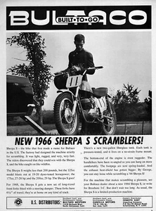 Bultaco Sherpa S Scrambler 1966 anuncio original - Imagen 1 de 1
