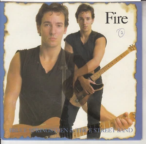 BRUCE SPRINGSTEEN  Fire 7" 45 record NEW Australia Press +  juke box title strip - Picture 1 of 4