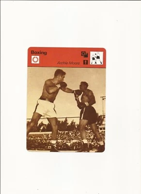 1977-79 Sportscaster Card Boxing--ARCHIE MOORE--The Old Mongoose - Image 1 of 2