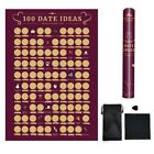 Increase Intimacy 100 Dates Ideas Scratch Off Poster Couples Date Games  Gifts