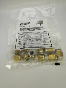 SMC KQ2H08-01AS Unione Paratia One-Touch, Tubo da 8 mm x 1/8" NPT (10 PZ) - Foto 1 di 2