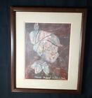 1962 Original Colored  Pencil Framed Drawing Disney PINCHO SIGNED @W
