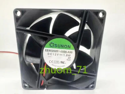 1PC SUNON EE80252S1-0000-A99 DC12V 1.8W 80*25MM cooling fan - Image 1 of 3