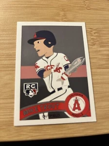 Tarjeta artística Mike Trout Rc Stars dibujo tarjetas de béisbol oddball/100 - Imagen 1 de 2