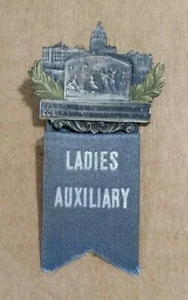 1914 PA State Firemen's Convention Harrisburg PA Ladies Auxiliary Badge - Bild 1 von 2