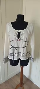 ODD MOLLY embroidered cotton blouse size 2 M - Picture 1 of 3