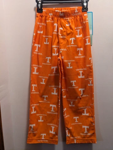 Tennessee Volunteers Boys Medium (5-6) Orange Fleece Lounging Pants NWT Cover