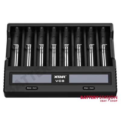 Xtar VC8 Fast USB Charger for 8 x Li-Ion Batteries *For LED Torch Batteries*