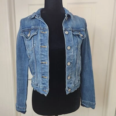 Chaqueta Levi Strauss Signature para mujer vaquera occidental mediana de mezclilla con botones Foto 1 de 4