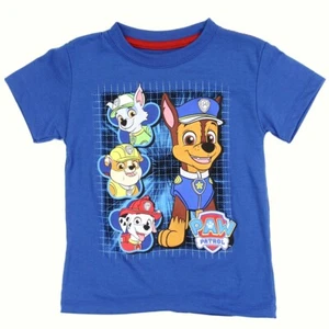 T-Shirt Nickelodeon Paw Patrol ☆ Kleinkind Jungen Welpe Gitter☆Chase Marshall Rubble - Bild 1 von 1