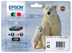 Genuine Epson 26 Ink Cartridges - Black/Cyan/Magenta/Yellow Claria Premium T2616 - Picture 1 of 5