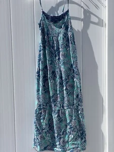 Vintage Mudd Sun Dress Long Maxi Aztec Boho Youth 14 - Picture 1 of 10