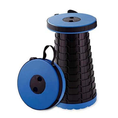 Tragbarer Klappstuhl höhenverstellbar Teleskop Hocker für Camping Angln Outdoor - Bild 1 von 2