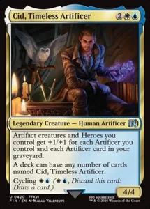 MTG Magic FIN Final Fantasy - 1x EN NM 0420 U Cid, Timeless Artificer - Imagen 1 de 1
