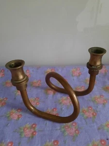VINTAGE KANDELAAR IN METAAL - Photo 1/3