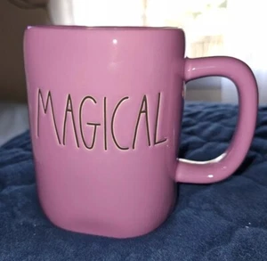 Taza de café de cerámica extra grande púrpura mágica de 5" Rae Dunn - Imagen 1 de 3