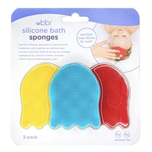 Ubbi Medusas Silicona Multiusos Esponjas de Baño para Lavar y Jugar Bebé 3ct - Imagen 1 de 3
