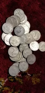 Canada Lot Of 34 Keydate Rare 1948 Silver 25 Cent Coins . - Bild 1 von 1