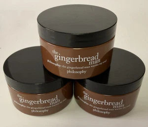 Neu in Verpackung Menge 3 Philosophie Der Lebkuchenmann glasierter Körper-Souffle 4 Unzen je - Bild 1 von 2