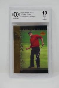 2001 Upper Deck Tiger's Tales #TT15 Tiger Woods Rookie BCCG 10 MINT OR BETTER - Picture 1 of 4