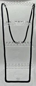 Collana in nylon nero - grande forma a "U" ~16" lunga - Foto 1 di 4