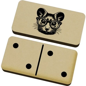 'Mouse Wearing Glasses' Domino Set & Box (DM00048299) - Picture 1 of 2