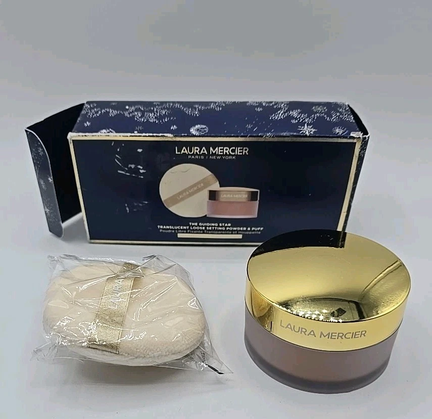 Laura Mercier The Guiding Star Translucent Medium Loose Setting Powder +Puff New - Image 1 of 4