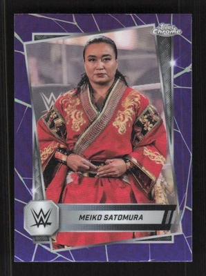 Meiko Satomura 2025 Topps Chrome WWE Purple Refractor #121 - Image 1 of 3