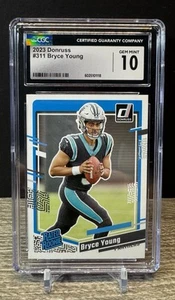 2023 Donruss Football Bryce Young Rated Rookie #311 CGC 10 Carolina Panthers - Picture 1 of 2