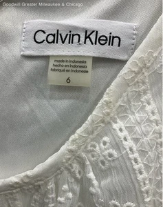 NWT Calvin Klein Women 6 Ivory Dress - Picture 1 of 5