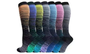ICB 6-Pack Compression Socks – Graduated Support for Circulation & Recovery - Picture 1 of 6