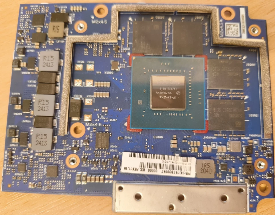 nVidia RTX 2000 ADA Generation 8GB GPU HP ZBook Fury 16 G10 Mobile Graphics Card - Image 1 of 4