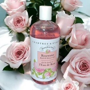 Gel de baño y ducha de agua de rosas Crabtree & Evelyn regalo para maestros 16,9 fl oz - Imagen 1 de 10