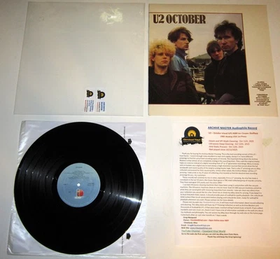 U2 October Island Ian Cooper Master 1st 1981 USA MINT ARCHIVE MASTER Ultra Clean - Image 1 of 4