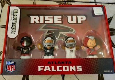 Coleccionista Oficial de los Atlanta Falcons Little People de la NFL "¡Levántate!" NUEVO Precintado. Foto 1 de 4