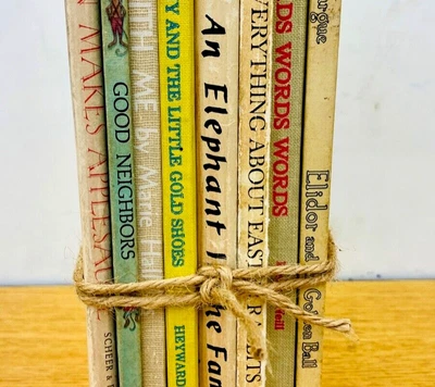 1960s 70s Vintage Children’s Books Lot of 8 Illustrated Picture Books some 1sts - Image 1 of 4