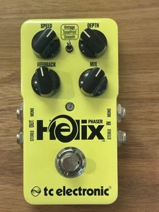 TC Electronics Helix Phaser Phase Shifter Effects Pedal Guitar Yellow - Picture 1 of 6