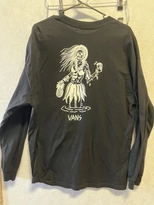 Vans “Tiki Skull” XL Long Slv black T-Shirt - Picture 1 of 6