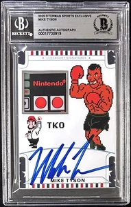 MIKE TYSON 2025 Fiterman Sports Exclusive Punch Out Signed Card BAS 17730919 A - Picture 1 of 2