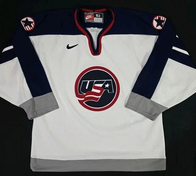 Vintage Nike Team Sports TEAM USA White / Blue Hockey Jersey Men's Size 52 (L) - Image 1 of 4