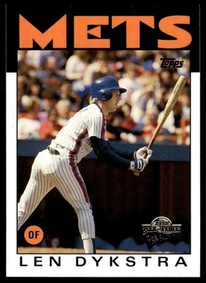 2004 Topps All-Time Fan Favorites Lenny Dykstra New York Mets #7 - Image 1 of 2