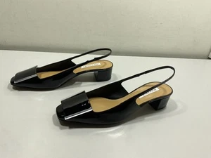 Aquazzura Womens Shibuya Pumps Size 11 Low Block Heel Comfort Slip-On Slingback - Picture 1 of 9