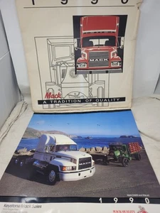 1990 Mack Truck Calander With Sleeve - Picture 1 of 14