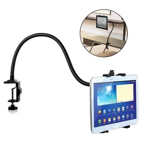 Drehflache Plattenhalterung Tablet-Klemmhalterung Tischständer Für - Photo 1/8