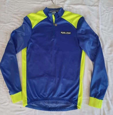 Pearl Izumi Jacket 1/4 Zip Large Fleece Lined Cycling Pullover Blue Women’s  - Image 1 of 4