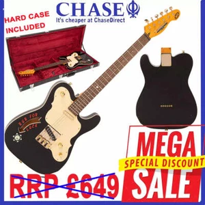 Vintage E-Gitarre JDV32 Joe Doe 'Gambler' Roulette Rad schwarz mit Koffer - - Bild 1 von 19