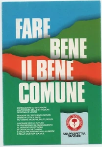 CARTOLINA POLITICA: PSI FARE IL BENE COMUNE - Imagen 1 de 2